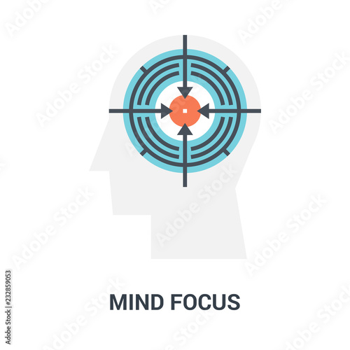 mind focus icon concept