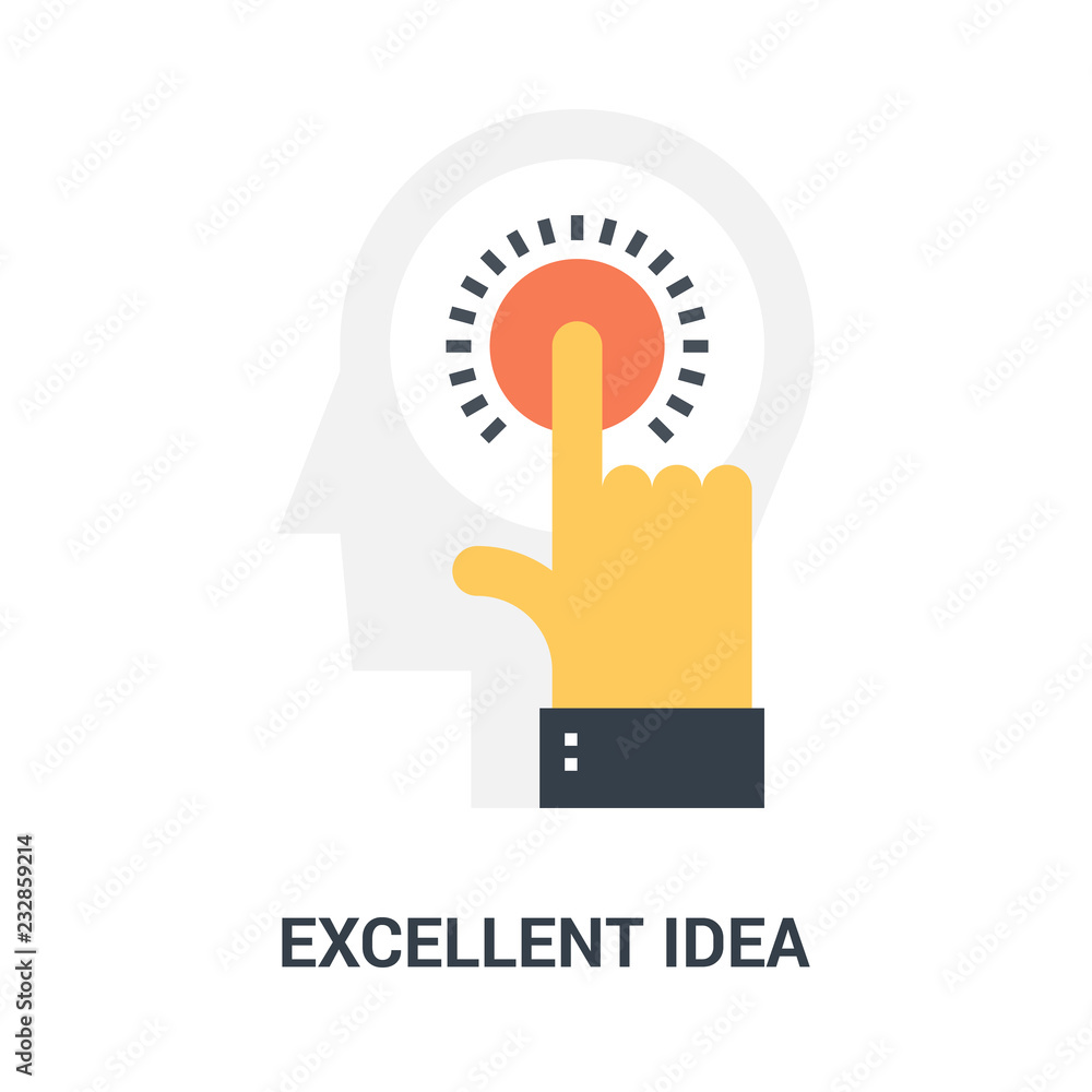 excellent idea icon concept excellent idea icon concept