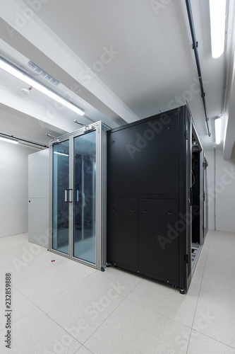 Картината върху платно rack units of data processing service center environmental control