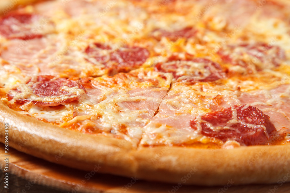 Sliced Pizza Close Up Sliced Pizza Close Up