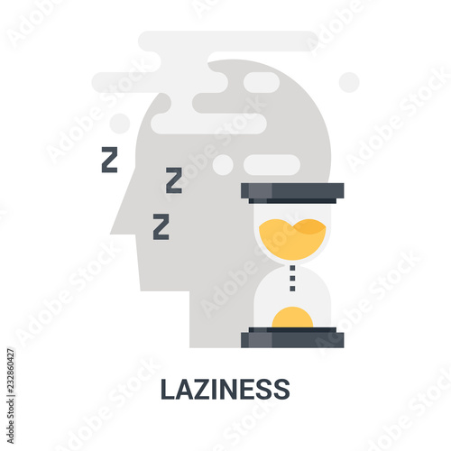 laziness icon concept