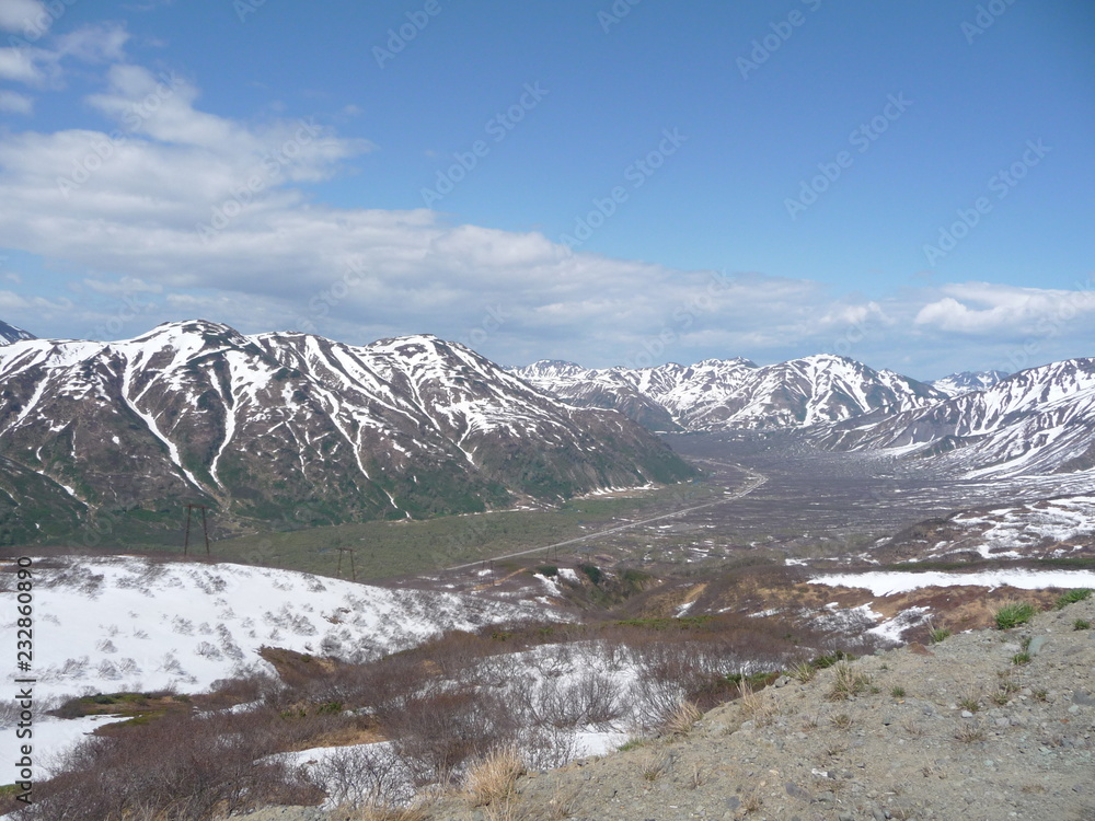 Fototapeta view of mountains