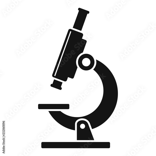 Foto Biology microscope icon