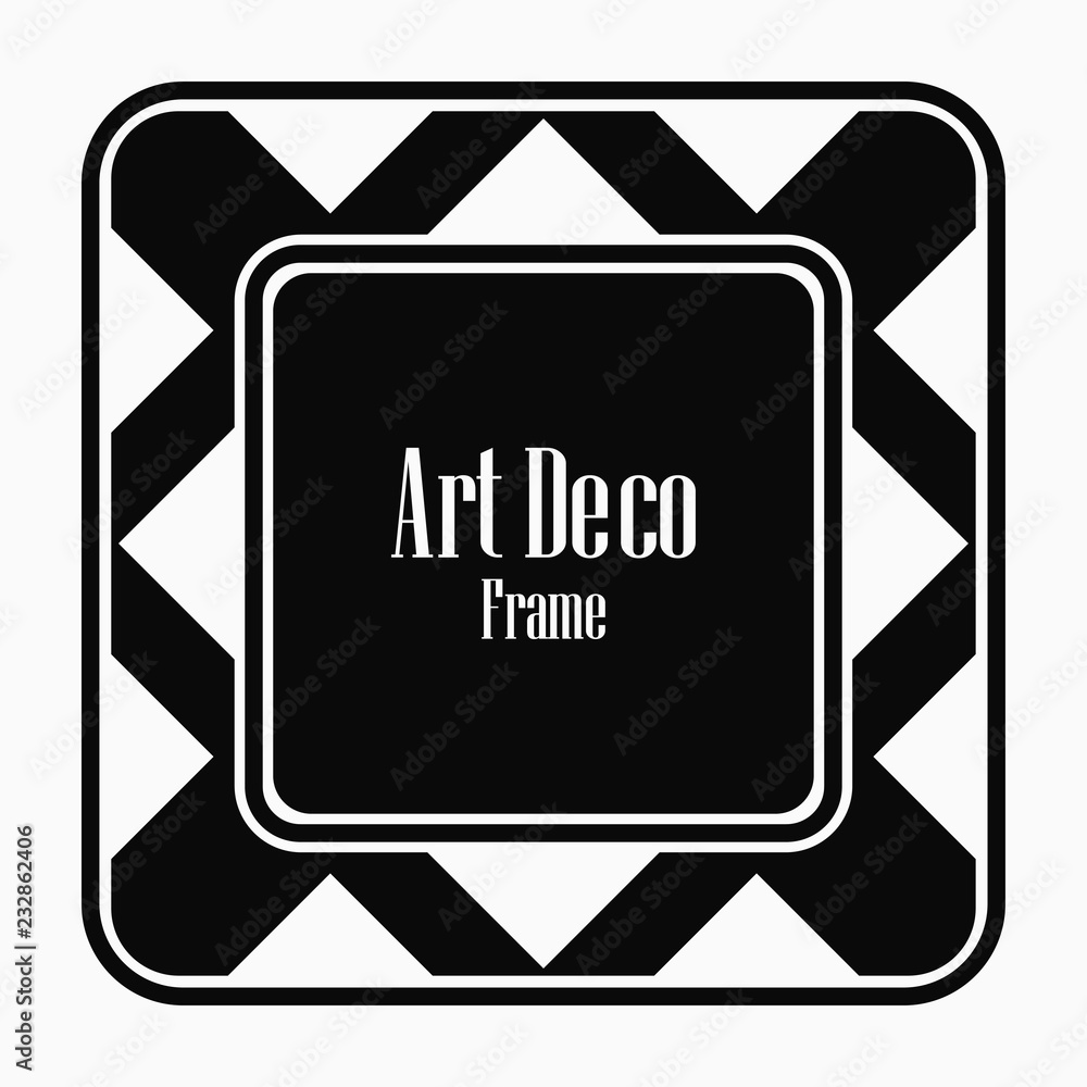 Fototapeta premium Vintage art deco frame
