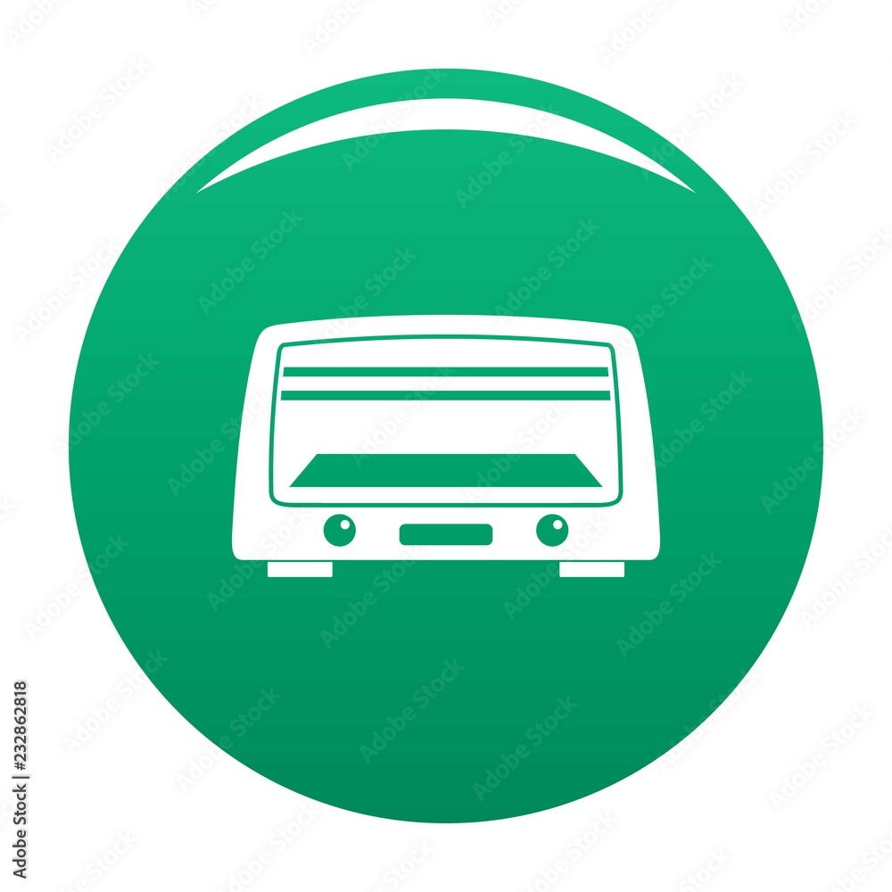 Microwave oven icon. Simple illustration of microwave oven vector icon for any design green Microwave oven icon. Simple illustration of microwave oven vector icon for any design green