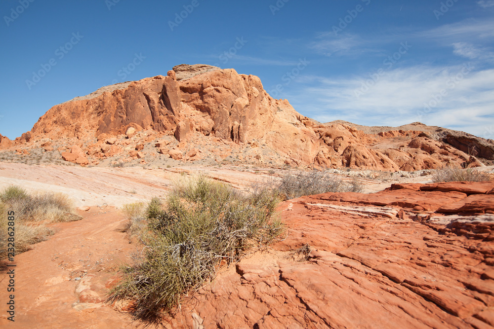 red sandstone rock formations in the Valley of Fire State Park in Nevada USA red sandstone rock formations in the Valley of Fire State Park in Nevada USA