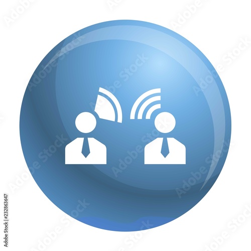 Candidate speech icon. Simple illustration of candidate speech vector icon for web design isolated on white background
