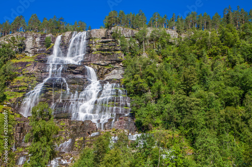 Voss waterfall, Norway, Europe.