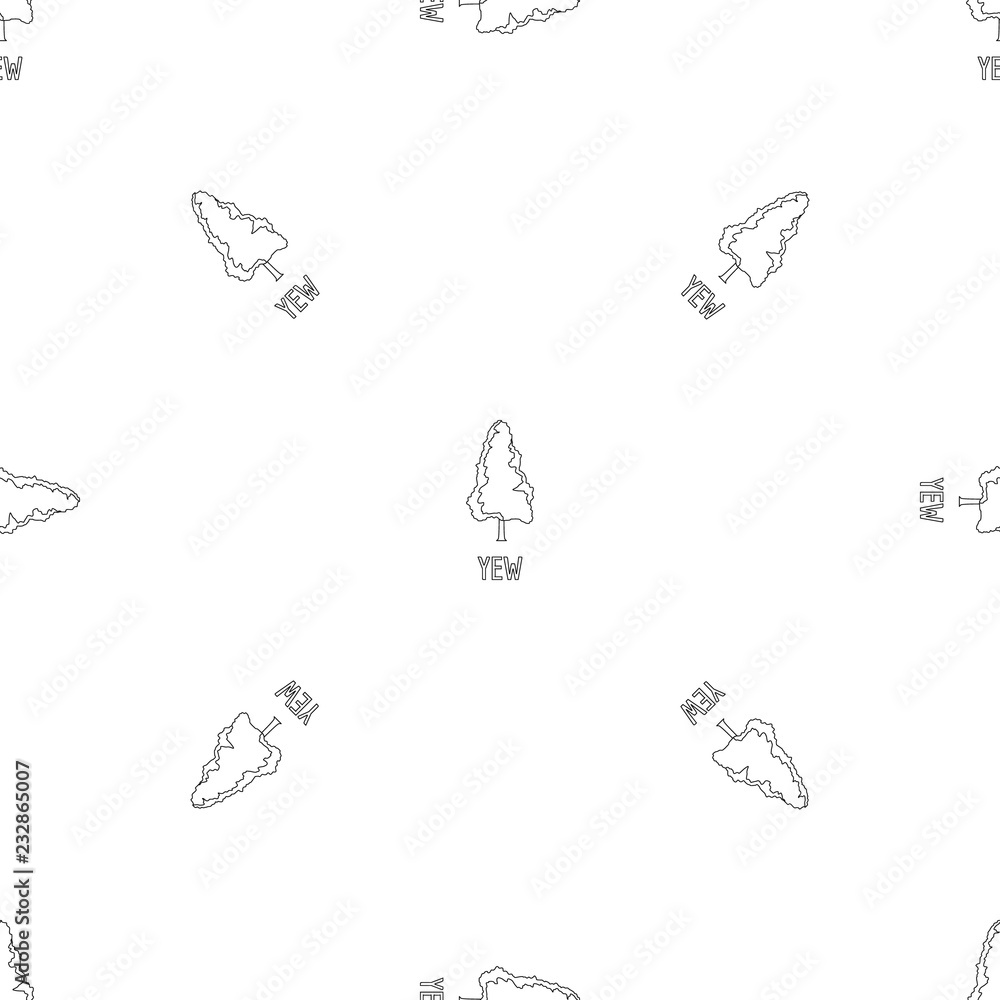 Yew pattern seamless vector repeat geometric for any web design Yew pattern seamless vector repeat geometric for any web design
