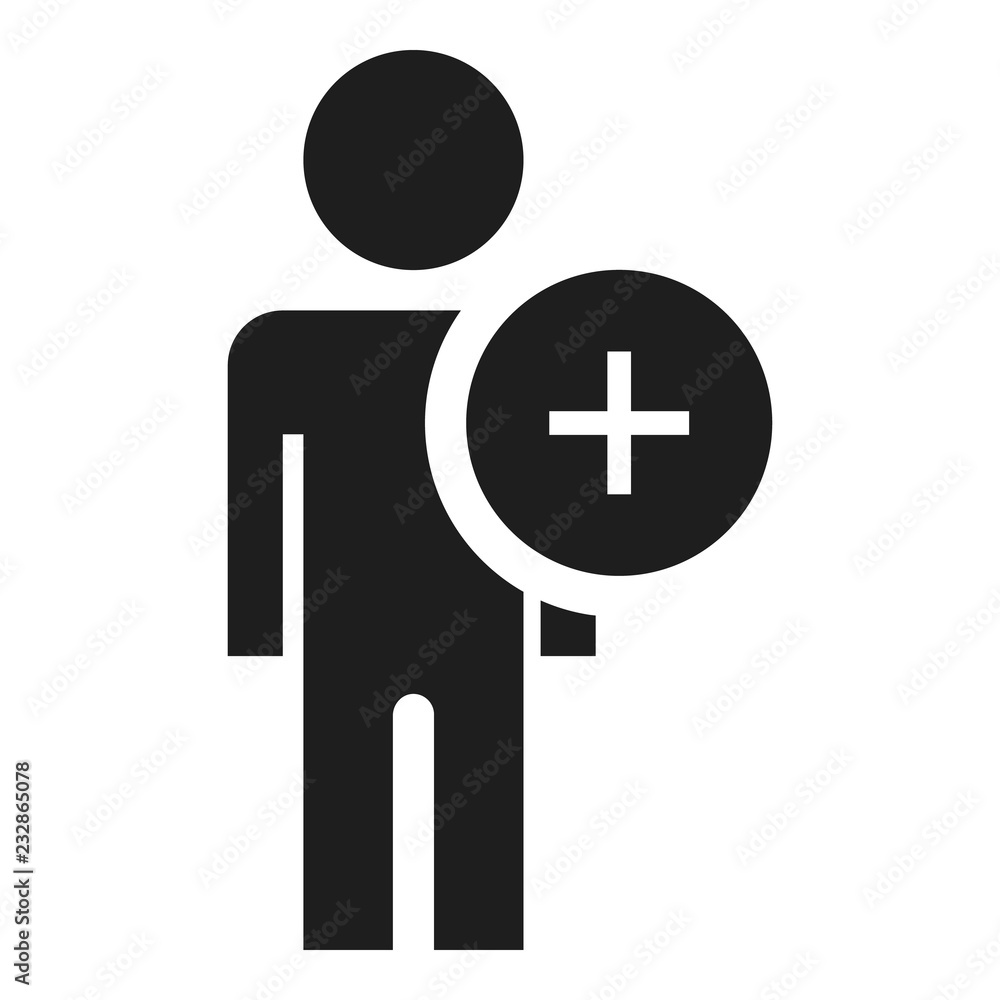 Add friend icon. Simple illustration of add friend vector icon for web design isolated on white background Add friend icon. Simple illustration of add friend vector icon for web design isolated on white background