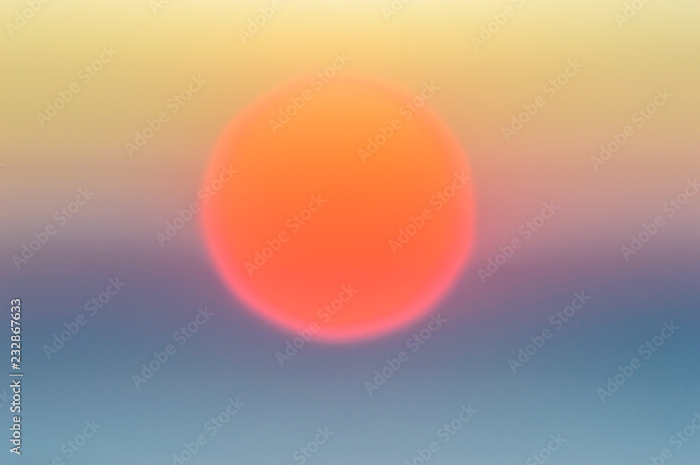 California ocean sunset, centered abstract, room for text California ocean sunset, centered abstract, room for text