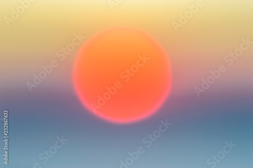 California ocean sunset, centered abstract, room for text