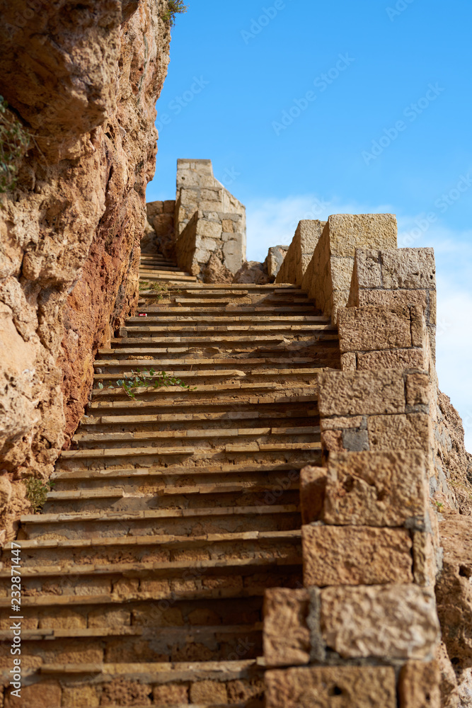 Stone stairs background