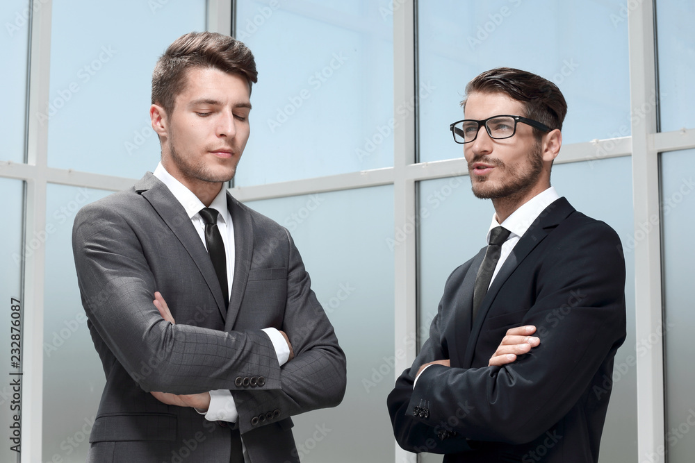 Image of two young businessmen Image of two young businessmen