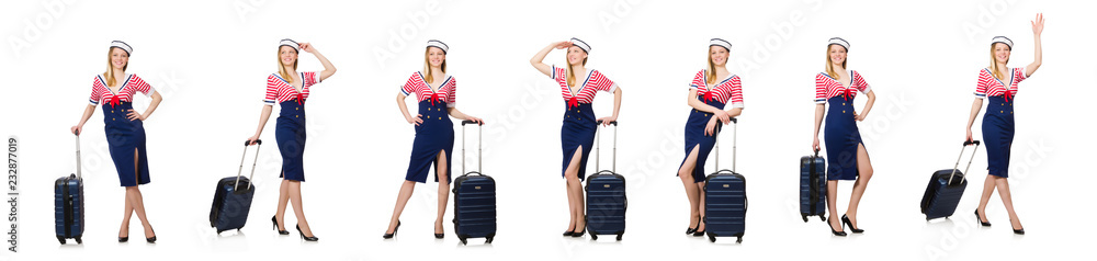 Travelling tourism concept isolated on white Travelling tourism concept isolated on white