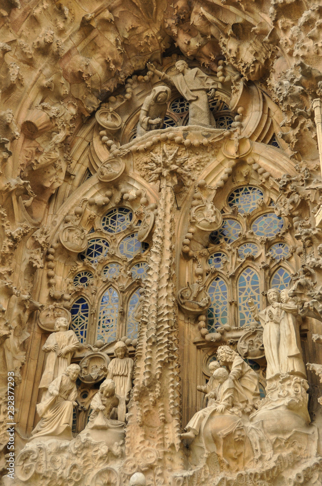 Part of facade of Sagrada Familia