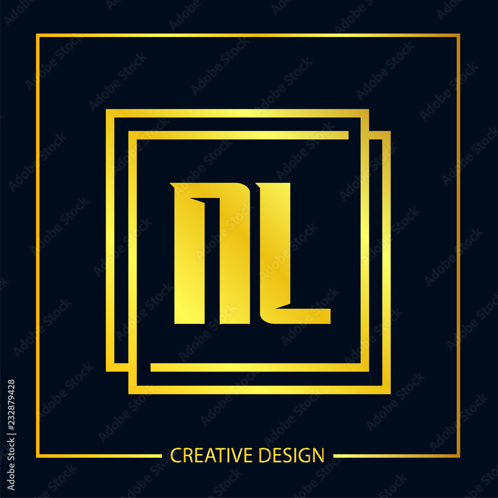 Initial Letter NL Logo Template Design Initial Letter NL Logo Template Design