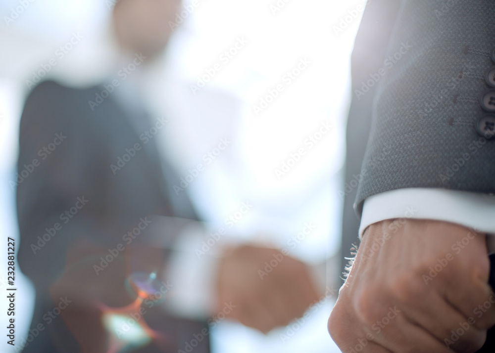 background image handshake of business partners