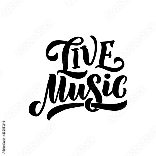 Quote about music. Hand dra...