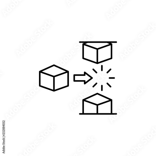block chain icon. Element of block chain icon for mobile concept and web apps. Thin line block chain icon can be used for web and mobile
