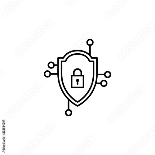 encrypted, block chain icon. Element of block chain icon for mobile concept and web apps. Thin line encrypted, block chain icon can be used for web and mobile