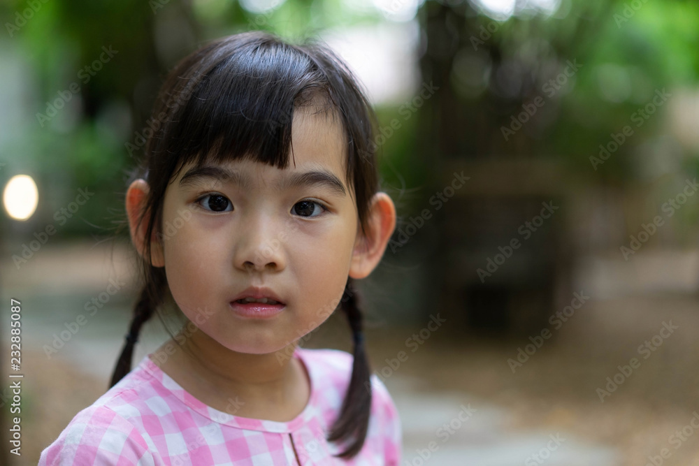 Portrait Asian kid little girl smiling happy Portrait Asian kid little girl smiling happy