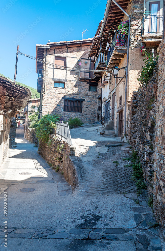 Village of Robledillo de Gata in Spain Village of Robledillo de Gata in Spain