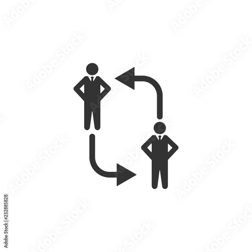 replacement, worker, arrow, business icon. Element of business icon for mobile concept and web apps. Glyph replacement, worker, arrow, business icon can be used for web and mobile