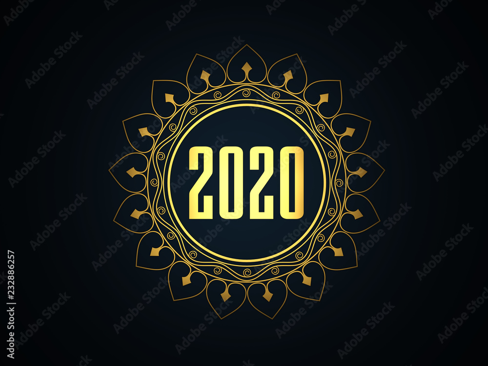 New Year 2020 Creative Design Concept - 3D Rendered Image New Year 2020 Creative Design Concept - 3D Rendered Image