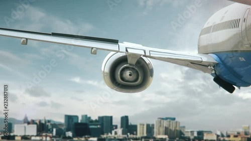 Airplane Landing Las Vegas Nevada