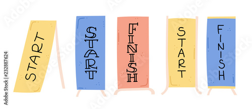 start and finish banner