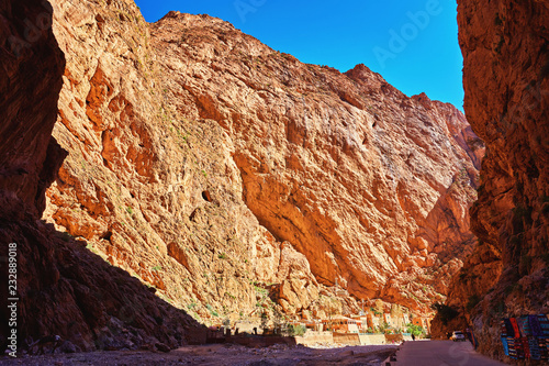 Todgha Gorge, a canyon in the High Atlas Mountains