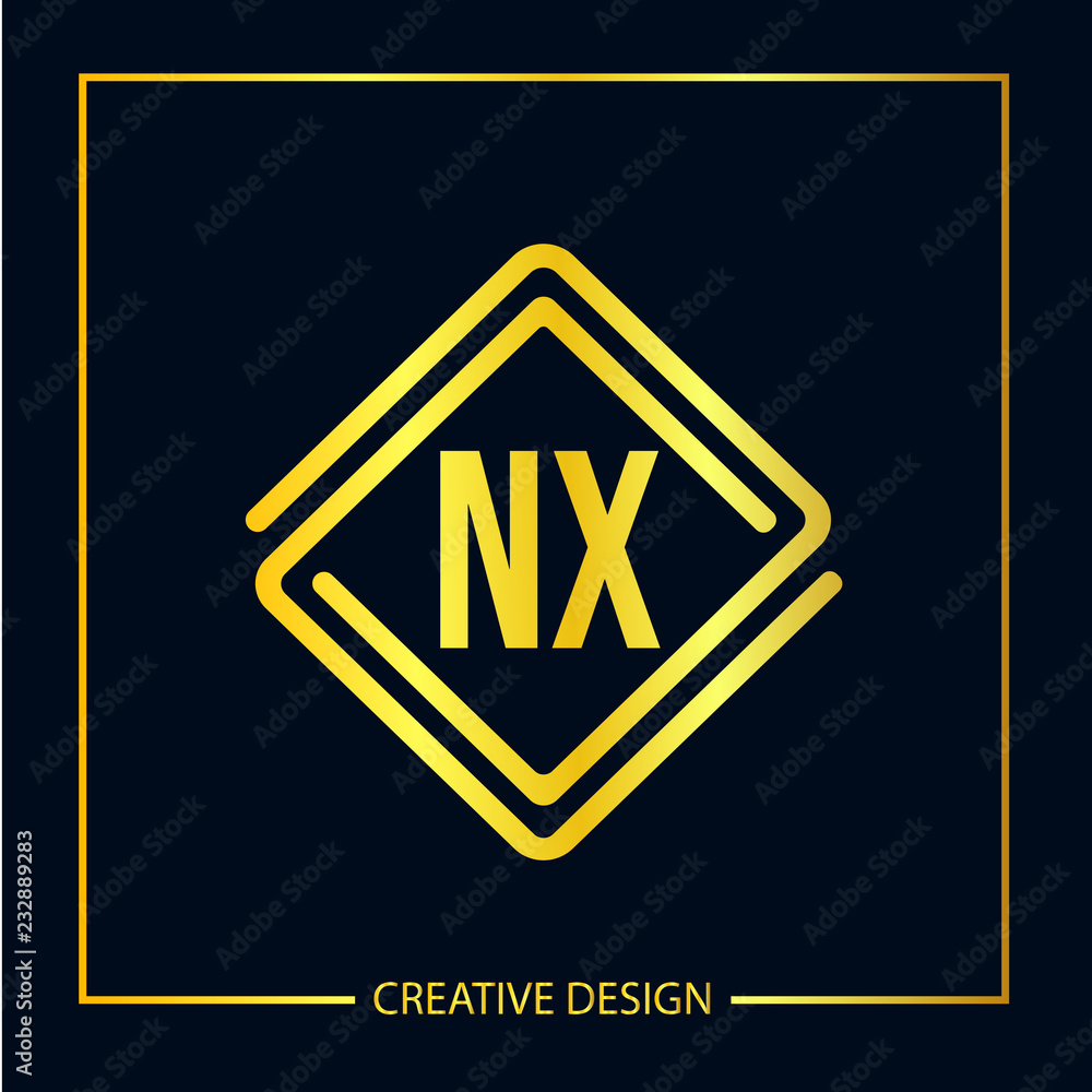 Initial Letter NX Logo Template Design Initial Letter NX Logo Template Design