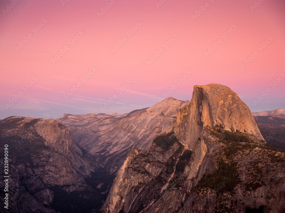 Half Dome After Sunset