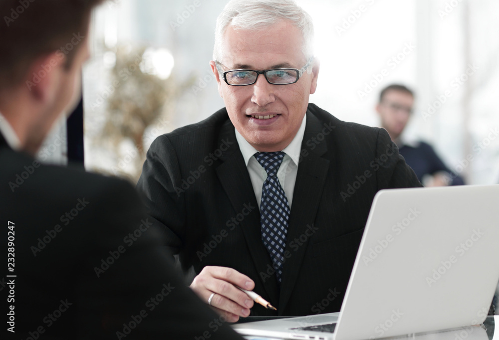 project Manager conducts an interview with a new employee project Manager conducts an interview with a new employee