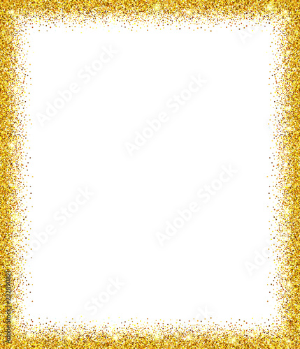 Gold glitter background template for holiday designs.