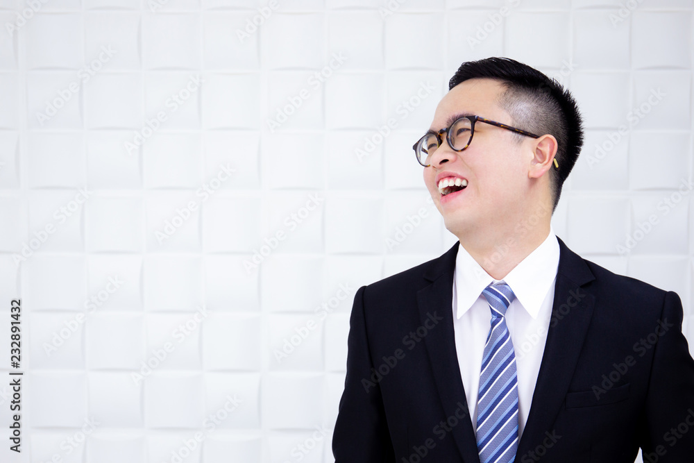 Portrait of smart young business man close up. Portrait of smart young business man close up.
