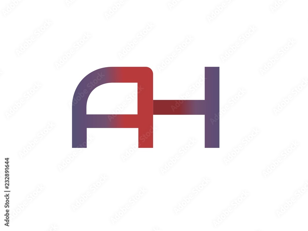 AH Initial Logo for your startup venture AH Initial Logo for your startup venture