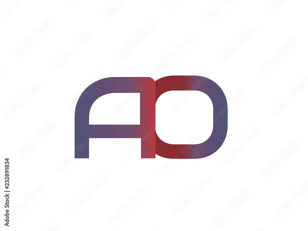 AO Initial Logo for your startup venture AO Initial Logo for your startup venture