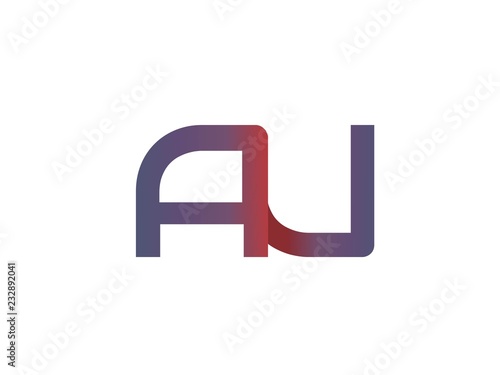 AU Initial Logo for your startup venture