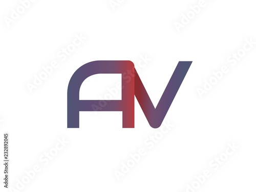 AV Initial Logo for your startup venture
