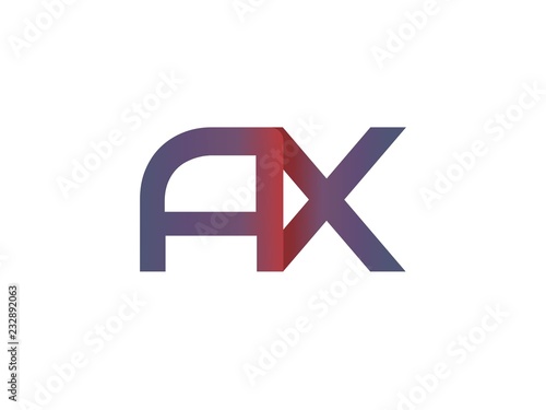 AX Initial Logo for your startup venture