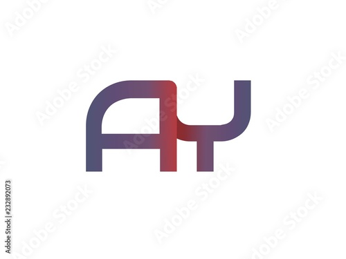 AY Initial Logo for your startup venture