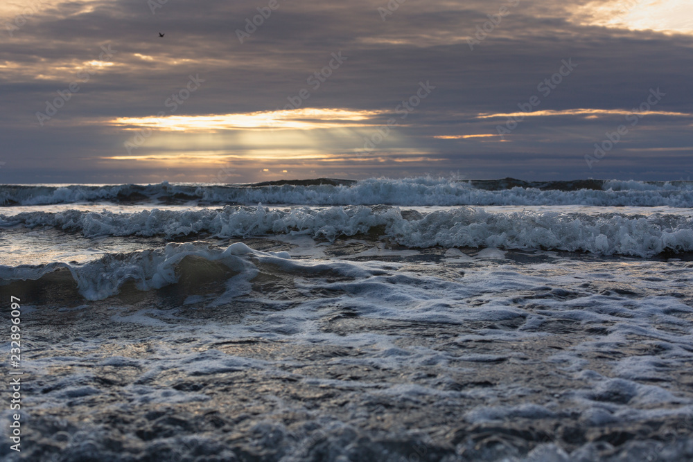 Obraz premium Sunrise in Corpus Christi beach ,TX