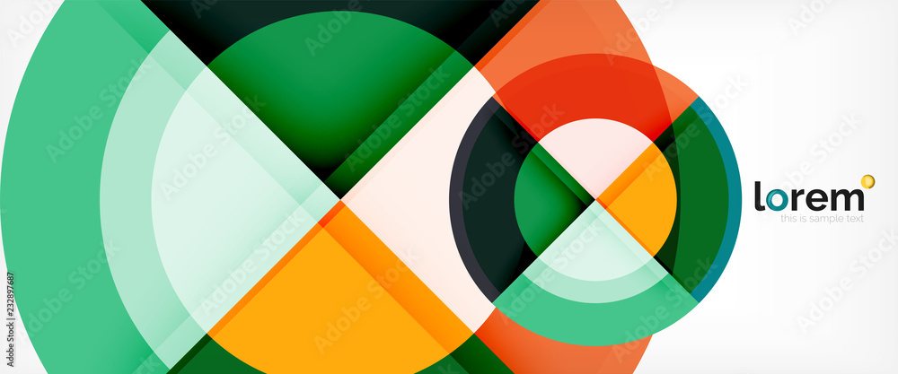 Circle abstract background, geometric modern design template Circle abstract background, geometric modern design template