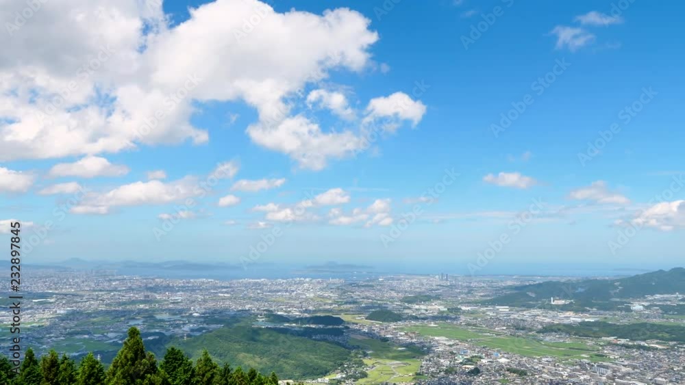 都市風景 福岡市 米の山展望台からの風景 ノーマルスピード 都市風景 福岡市 米の山展望台からの風景 ノーマルスピード