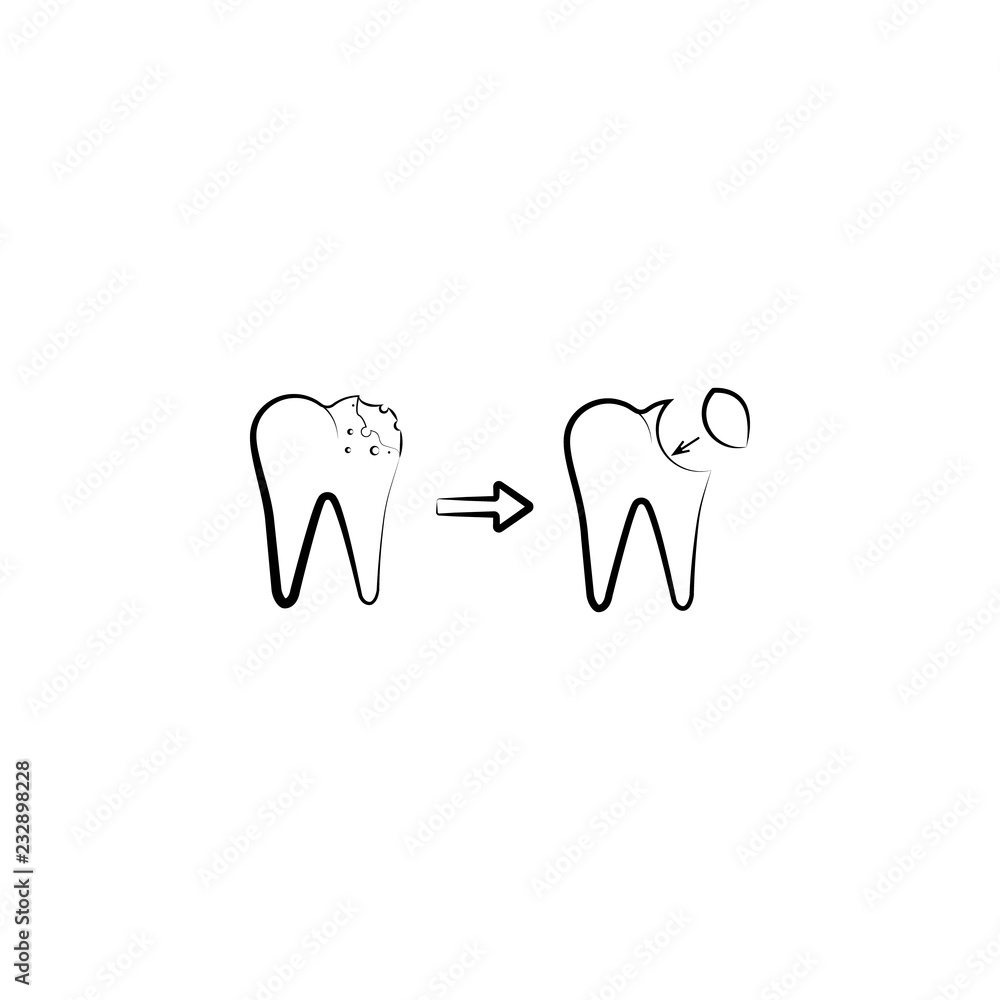 bacteria, dentist, decayed icon. Element of dantist for mobile concept and web apps illustration. Hand drawn icon for website design and development, app development bacteria, dentist, decayed icon. Element of dantist for mobile concept and web apps illustration. Hand drawn icon for website design and development, app development