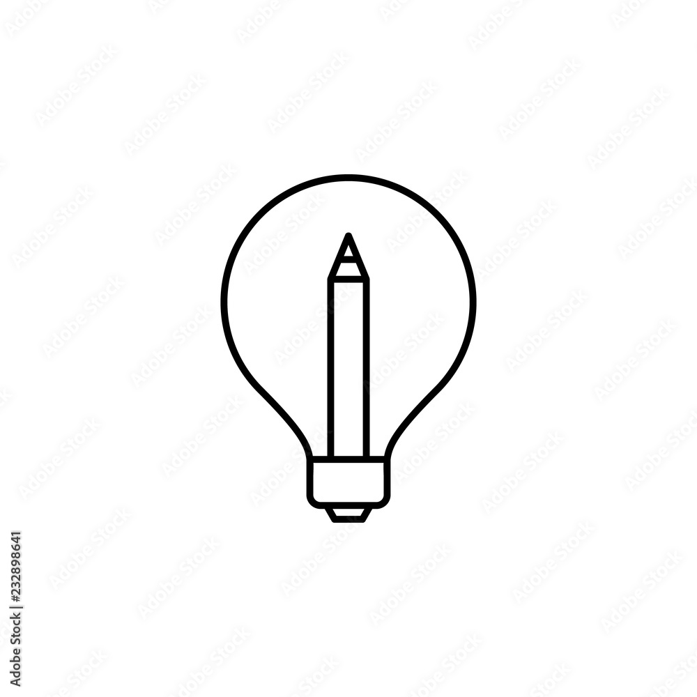 creative, idea, light bulb icon. Element of education icon for mobile concept and web apps. Thin line creative, idea, light bulb icon can be used for web and mobile creative, idea, light bulb icon. Element of education icon for mobile concept and web apps. Thin line creative, idea, light bulb icon can be used for web and mobile