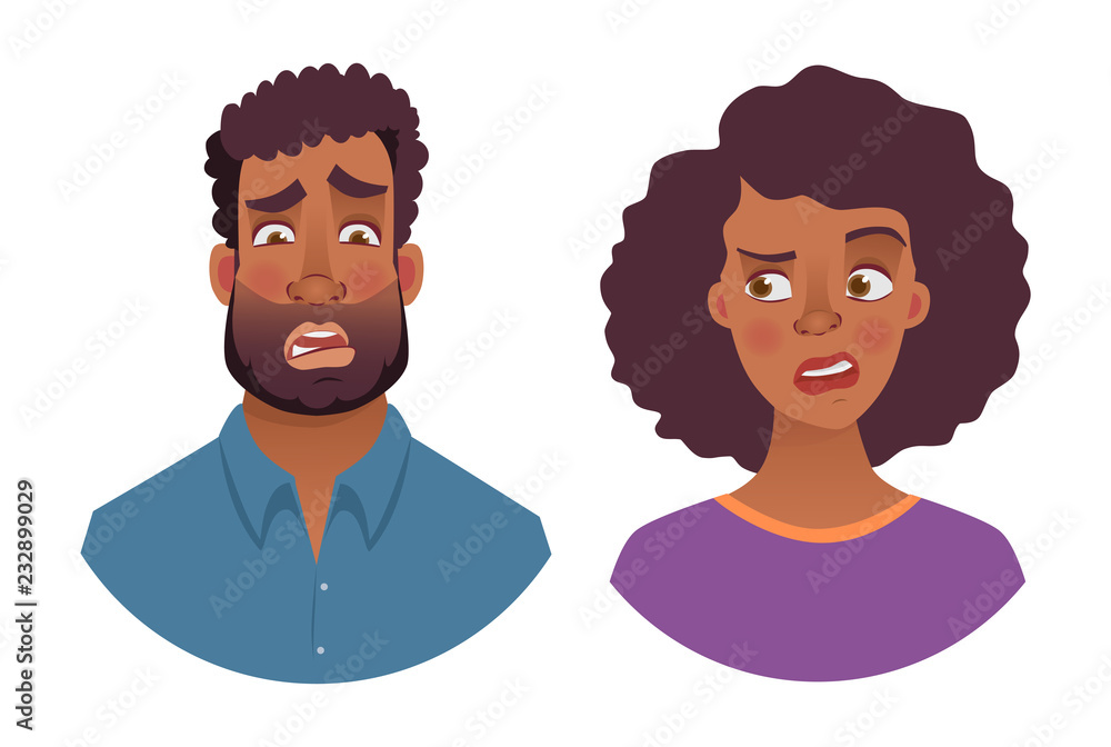 Fototapeta premium portrait of african man and woman
