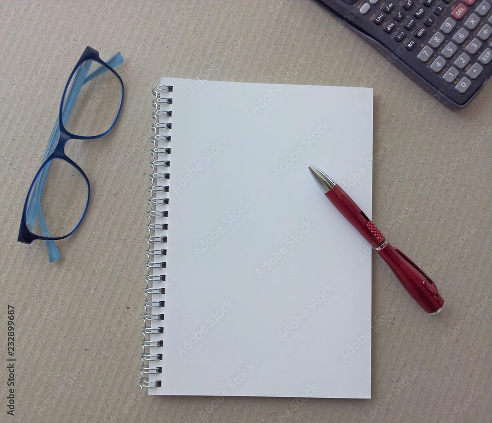New year plan on book New year plan on book